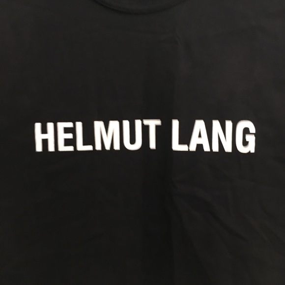 Men's Helmet Lang Crewneck T-shirt Size Extra Large Black - Picture 3 of 7